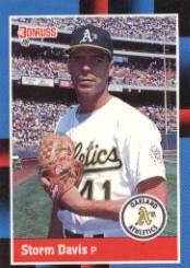 1988 Donruss Baseball Cards    595     Storm Davis
